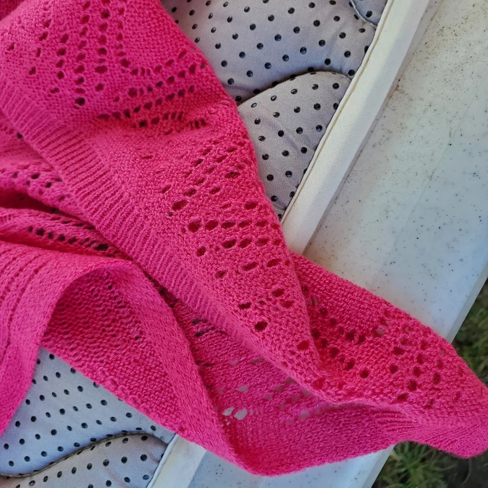 Collection's E.T.C. Pink Women's Open Sweater (Size XL) - Picture 9 of 11